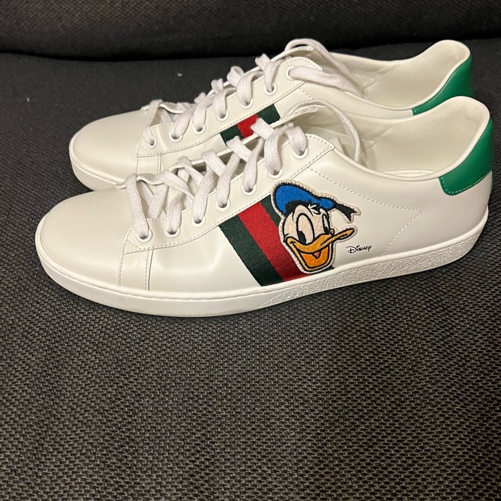Gucci Disney Donald Duck women’s sneakers.